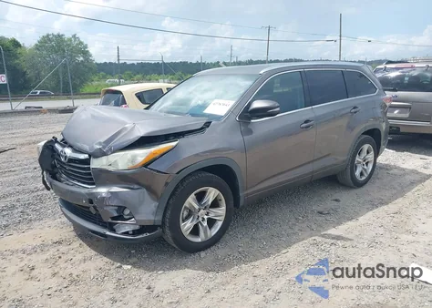 2015 Toyota Highlander Limited V6 из США, поврежденный, VIN 5TDYKRFH7FS062239